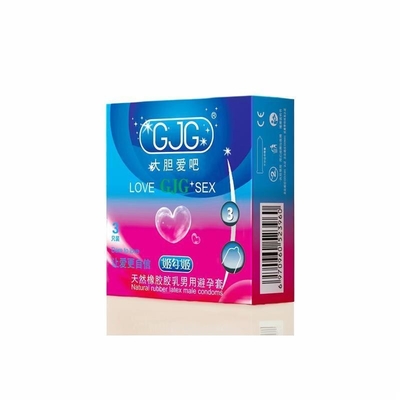 Preservativos com costelas e pontos para melhor prazer sexual Seleção de cores múltiplas