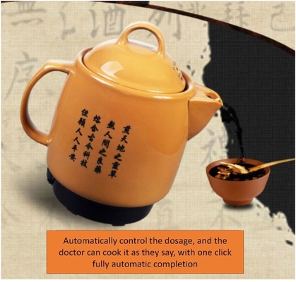 Pot automático de ervas para a medicina tradicional chinesa Uma combinação perfeita de cultura