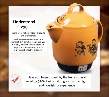 Pot automático de ervas para a medicina tradicional chinesa Uma combinação perfeita de cultura