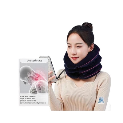 Centro de reabilitação portátil Vertebra de lã completa Tractor Neck Pillow para tração