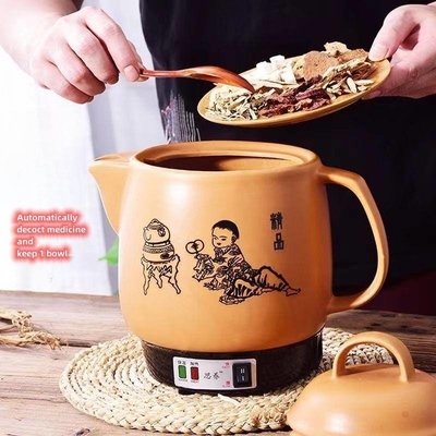 5 anos de vida útil Sopa de ginseng, panela com cortes de energia totalmente automáticos e ervas chinesas
