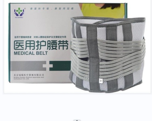 Cinturão de proteção da coluna lombar de grau médico tipo CR III com elasticidade e chapa de aço