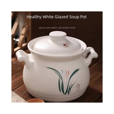 Set de utensílios de cozinha não pegajoso branco para decoração de sopa de ervas da medicina tradicional chinesa