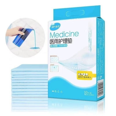 Super-absorvente protector de cama descartável almofada para cuidados de incontinência em adultos 60cm*90cm