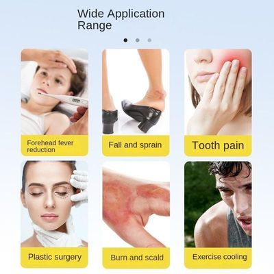 Produtos de emergência de resfriamento rápido Embalagem de gelo instantâneo descartável com esmagamento do saco interno