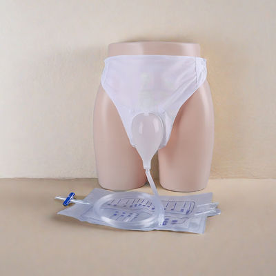 Saco de recolha de drenagem de cateter duplo pendente medidor de urina para uso médico