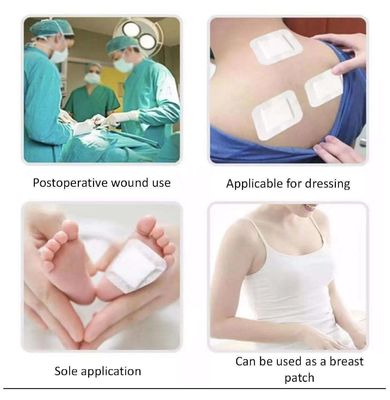 Pacote de curativos para feridas de infravermelho distante com pads de alta absorção e design auto-aderente não tecido