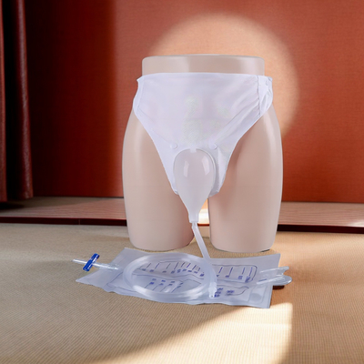 2000 ml de saco de urina masculino descartável para adultos com suporte e vida útil de 3 anos