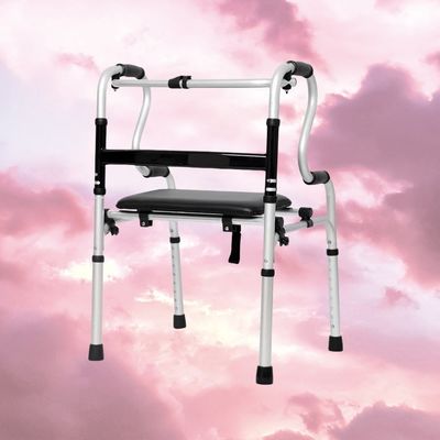 Auxílio para caminhadas de deficientes dobráveis sem rodas