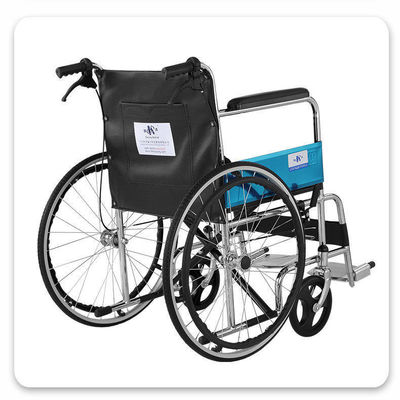 Design de plástico cadeira de rodas leve manual cadeira de rodas de pé para deficientes médicos