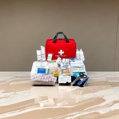 26 cm x 18 cm x Cm Kit de primeiros socorros de emergência hospitalar certificado CE com informações de plantas
