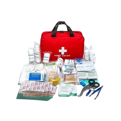 Equipamentos médicos de emergência Armazenamento Kit de primeiros socorros de carro compacto com materiais médicos