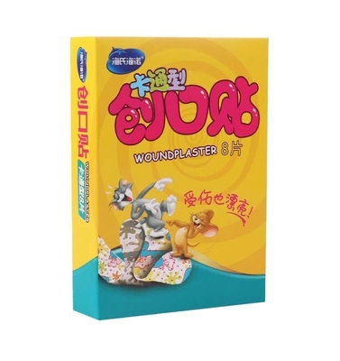 GB/T 32610 Bandagem de desenhos animados personalizados para crianças Kit de primeiros socorros Pintura de feridas