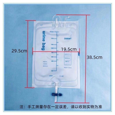 Saco único de urina médica com padrão de segurança GB/T 32610