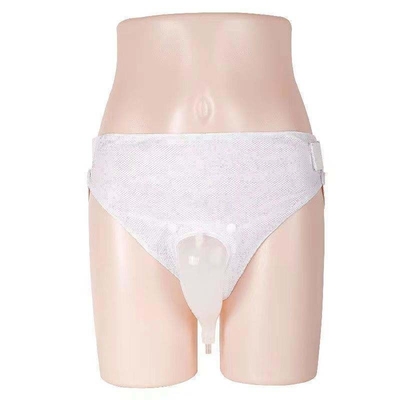 Desinfecção física de sacos urinários pediátricos