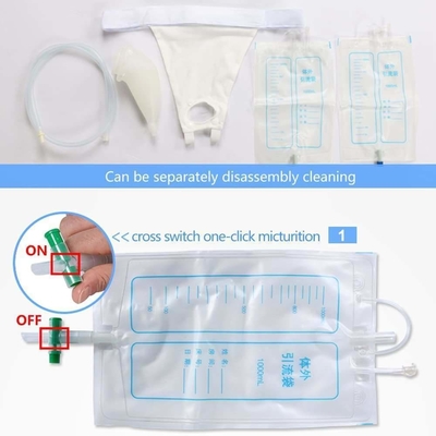 Saco de plástico descartável para drenagem de urina para equipamentos médicos de 2000 ml