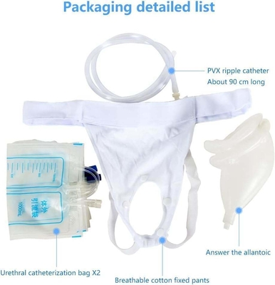 Saco de plástico descartável para drenagem de urina para equipamentos médicos de 2000 ml