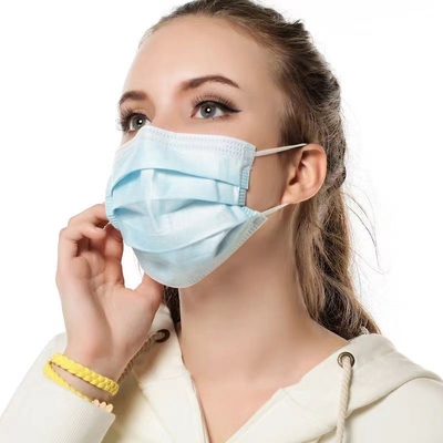 Máscara facial médica de 3 camadas preta dentro de 7002