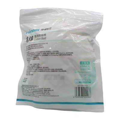 Bolas de algodão médico absorvente refinado embalagem 100 g Composição do produto 100% algodão puro