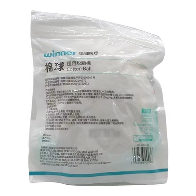 Bolas de algodão médico absorvente refinado embalagem 100 g Composição do produto 100% algodão puro
