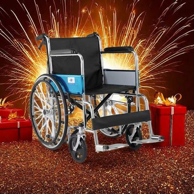 Cadeira de rodas dobrável leve com cadeirinha reclinável combinada