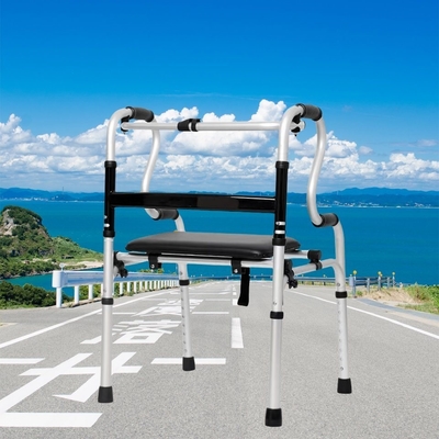Assento para caminhantes ereto dobrável sem desmontagem para adultos Reversível apoio de braço de banheiro
