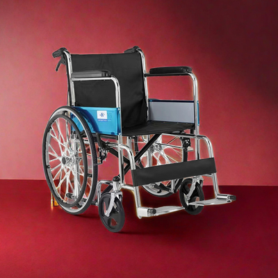 Equipamento médico manual cadeira de rodas dobrável para 1 unidade de capacidade e design leve