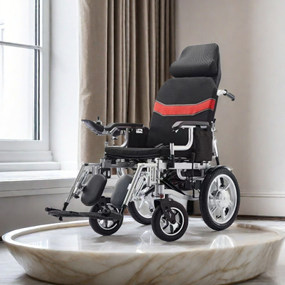 24V de plástico de potência leve Mobilidade dobrável Scooter cadeiras de rodas Motorizadas cadeira de rodas