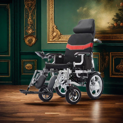 Rollator de bateria de aço para cuidados com idosos cadeira de rodas de dupla função e armário