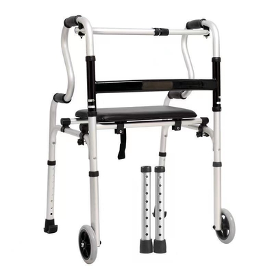 18/0kg Quadro de caminhada dobrável portador de carga para treino e reabilitação dos membros inferiores