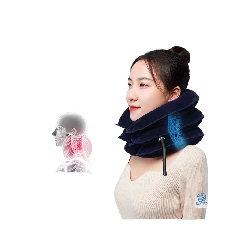 Centro de reabilitação portátil Vertebra de lã completa Tractor Neck Pillow para tração