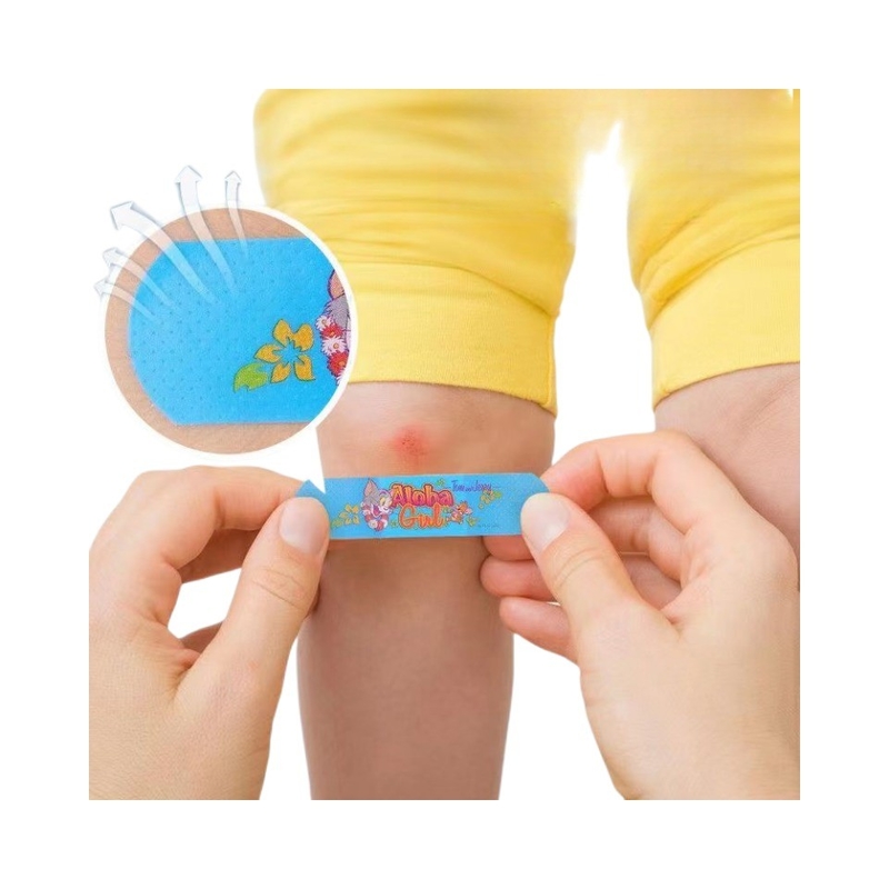 GB/T 32610 Bandagem de desenhos animados personalizados para crianças Kit de primeiros socorros Pintura de feridas