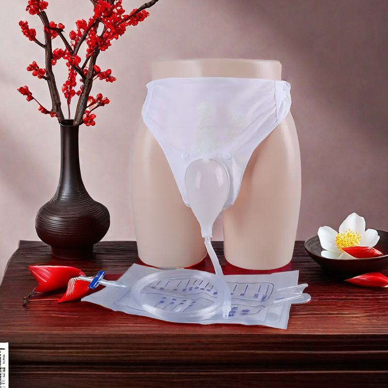 Saco de drenagem urinária profissional para adultos 2000 ml para atrofia senil em homens e mulheres