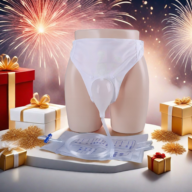 Especificações de atrofia senil Colector pediátrico para anatomia masculina Saco de urina portátil
