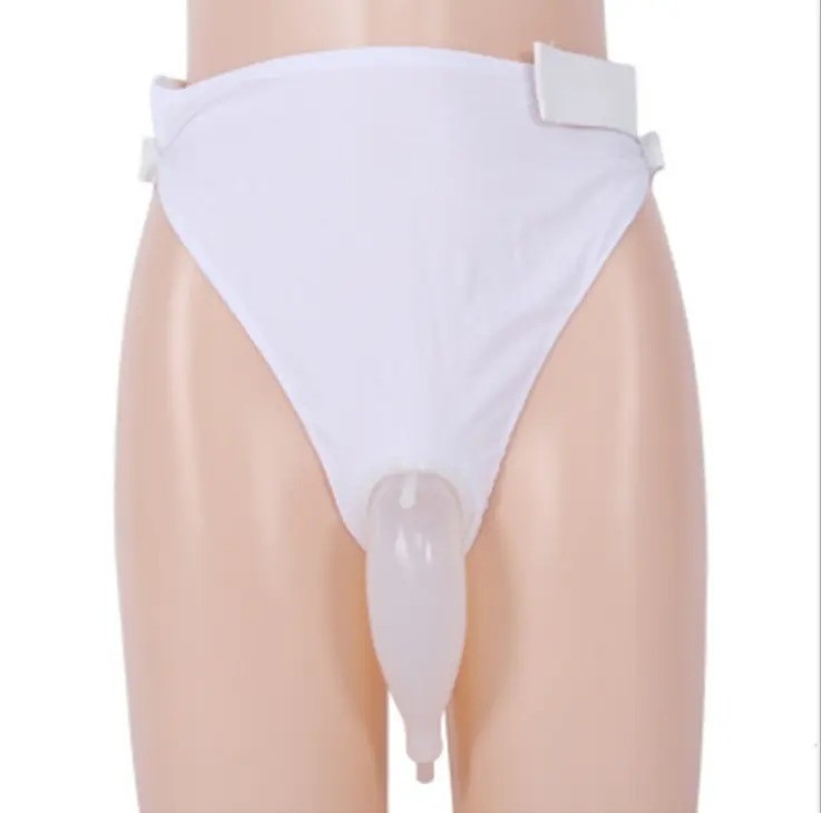 Saco de urina estéril com adesivo patch de calor Proof Design de vazamento feito de tecido de algodão