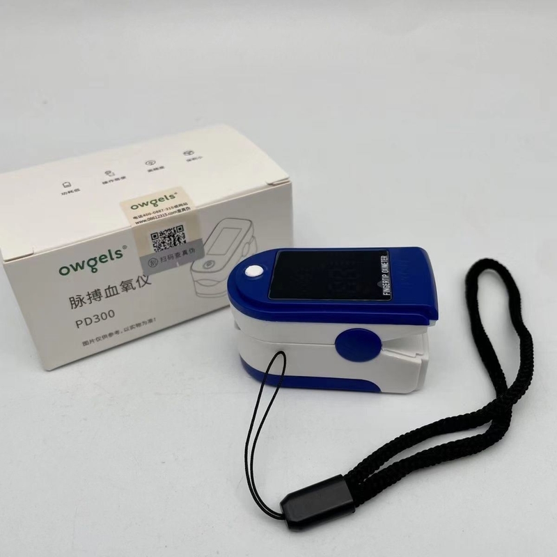PD300 Equipamento de Ambulância Oximetrô de Pulso da ponta dos dedos com exibição a cores em azul